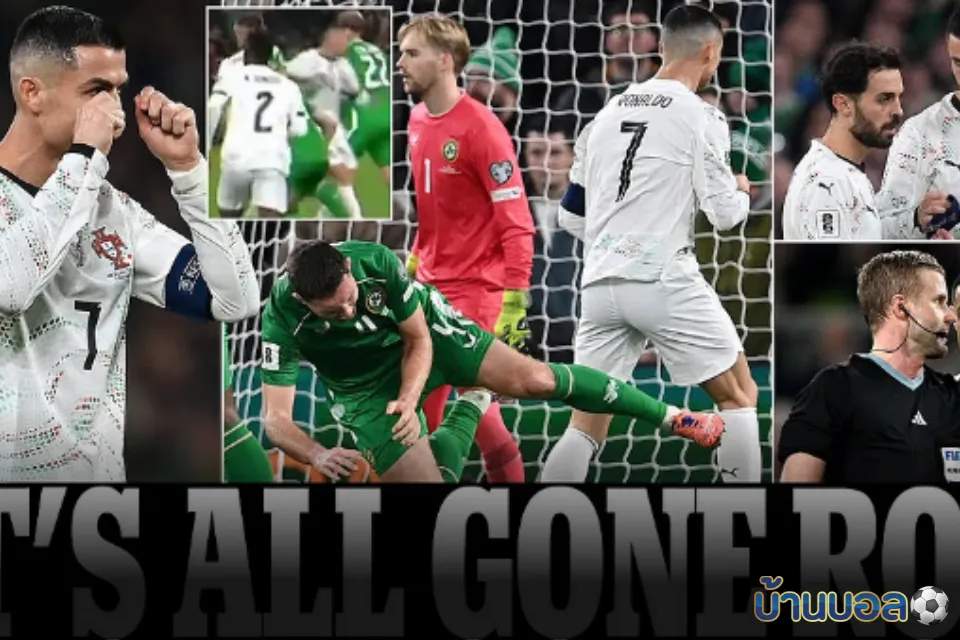 โด้แดง! โปรตุเกสพลาดแล้ว 0-2 หลังโดนใบแดง โรนัลโด้ เผชิญวิกฤติ – ไอร์แลนด์ฉวยโอกาสลุ้นรอบสุดท้าย